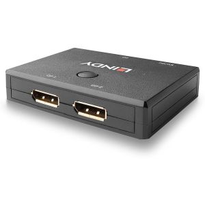 Lindy - Switch DisplayPort 1.2 Bidirectionnel 2 Ports 