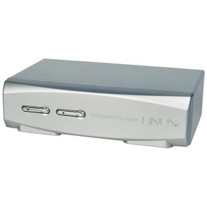 Lindy - Switch KVM DisplayPort 1.2, USB 2.0 & audio, 2 ports