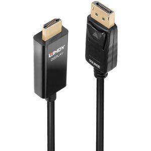 Lindy - Câble actif DisplayPort vers HDMI avec HDR, 0.5m