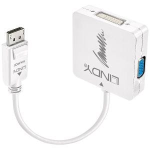 Lindy - Convertisseur Actif DisplayPort 1.2 vers HDMI, DVI & VGA