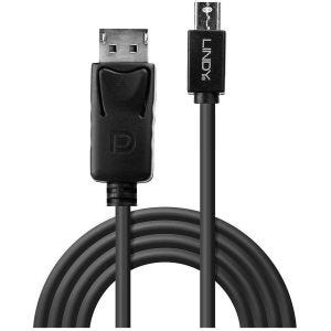 Lindy - Câble mini DP vers DP, noir, 3m
