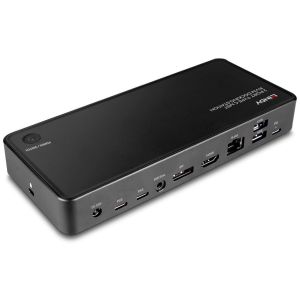 Lindy - Docking Station KVM 2 Ports Type C MST