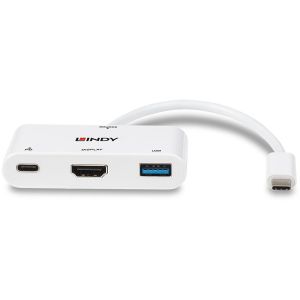 Lindy - Convertisseur USB 3.2 Type C vers HDMI  avec port USB Type A et Power Delivery