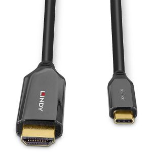 Lindy 43369 câble vidéo et adaptateur 3 m USB Type-C HDMI Type A (Standard) Noir