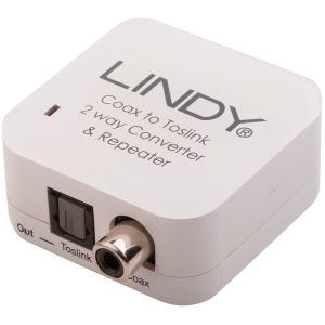 Lindy - Convertisseur TosLink (optique) et coaxial bidirectionnel