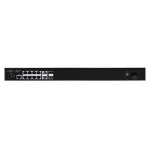 Luxul Wireless AMS-1208P-E commutateur réseau Géré L3 Gigabit Ethernet (10/100/1000) Connexion Ethernet, supportant l'alimentation via ce port (PoE) Noir
