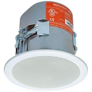 SoundTube Entertainment CM400I-WH Enceinte encastrable HP 4"+ tweeter, 20W en 100V, blanc