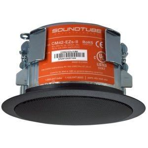 SoundTube Entertainment CM42-EZS-II-BK Enceinte encastrable HP 4"+ tweeter, 20W en 100V. EN54-24, noir