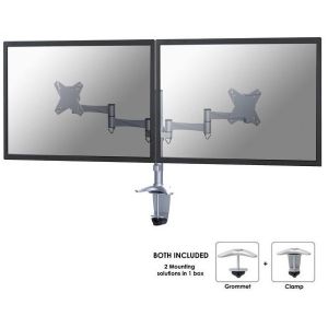 Neomounts FPMA-D1330DSILVER Support d'écran double (10-27 pouces)