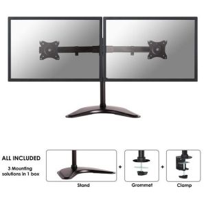 Neomounts NM-D335DBLACK Support d'écran double (10-27 pouces)