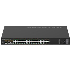 NETGEAR GSM4230P-100EUS commutateur réseau Géré L2/L3 Gigabit Ethernet (10/100/1000) Connexion Ethernet, supportant l'alimentation via ce port (PoE) 1U Noir