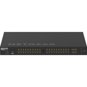 NETGEAR GSM4248P-100EUS commutateur réseau Géré L2/L3/L4 Gigabit Ethernet (10/100/1000) Connexion Ethernet, supportant l'alimentation via ce port (PoE) Noir