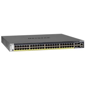 NETGEAR M4300-52G-PoE+ 1000W PSU Géré L2/L3/L4 Gigabit Ethernet (10/100/1000) Connexion Ethernet, supportant l'alimentation via ce port (PoE) 1U Noir