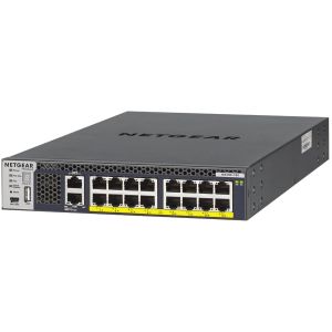 NETGEAR M4300-16X Géré L3 10G Ethernet (100/1000/10000) Connexion Ethernet, supportant l'alimentation via ce port (PoE) 1U Noir