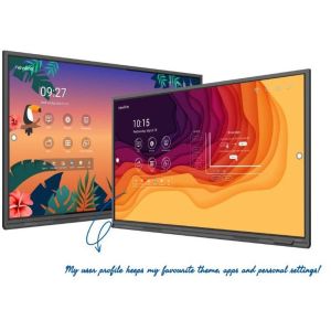 Newline TT-7523QAS tableau blanc interactif 190,5 cm (75") 3840 x 2160 pixels Écran tactile Noir