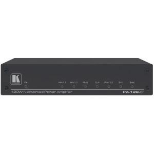 Kramer Electronics PA-120NET Amplificateur compact avec égalisations et HPF 1x120W 100V ou 2x60W 4/8Ω, avec Dante