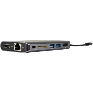 Kramer Electronics KDock-3 Avec fil USB 3.2 Gen 1 (3.1 Gen 1) Type-C Noir, Argent