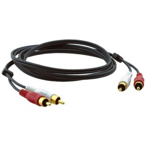 Kramer Electronics 2xRCA, M/M, 1.8m câble audio 1,8 m RCA Noir