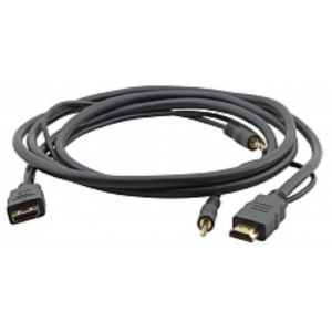 Kramer Electronics C-MHMA/MHMA câble HDMI 3 m HDMI + 3.5mm Noir