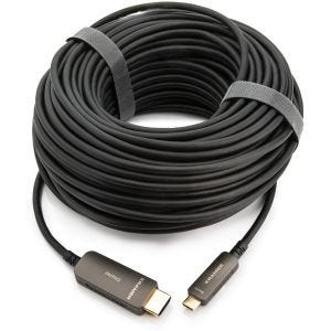 Kramer Electronics CP-AOCU/CH-66 20 m USB Type-C HDMI Noir