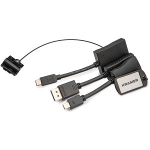Kramer Electronics AD–RING–12 0,127 m HDMI Type A (Standard) DisplayPort Noir