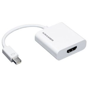 Kramer Electronics ADC-MDP/HF/UHD Mini DisplayPort HDMI Type A (Standard) Blanc