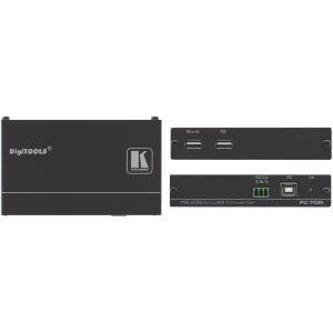 Kramer Electronics FC-70R convertisseur série, répéteur et isolateur USB 2.0 RS-232 Noir