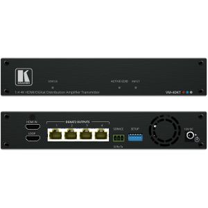 Kramer Electronics VM-4DKT amplificateur de ligne vidéo Noir
