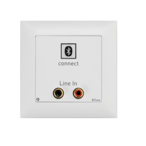 Pragma Innovations BTone 2 Dante 2-I - EU WH Platine Bluetooth bidirectionelle avec line IN, Dante 2x4, Format Europe