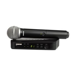 Shure BLX24E/PG58-K3E Système comprenant 1 récepteur BLX4 et 1 émetteur à main BLX2/PG58 (606-630 MHz)