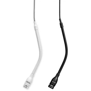 Shure MX202B/N Microphone à suspendre, sans capsule, XLR 3 broches (sur préampli en ligne), noir