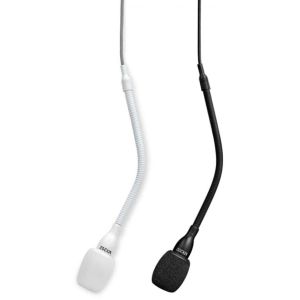 Shure MX202WP-A/C Microphone à suspendre, capsule cardioïde, bornier 3 points dans boite de jonction, blanc
