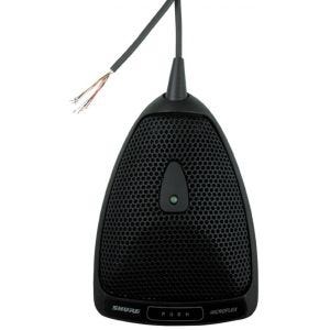 Shure MX392/O Micro à effet de surface, sortie droite, capsule omnidirectionnelle, avec switch et LED verte, noir