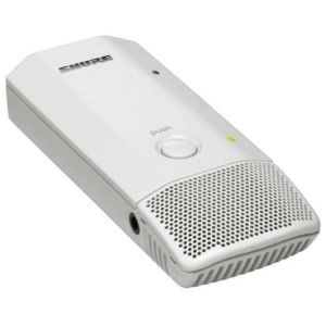 Shure MXW6W/O=-Z11 Émetteur/récepteur avec micro de surface omni, système MXW (1880–1900 MHz), blanc