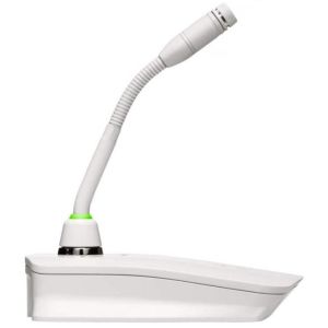 Shure MXW8W=-Z11 Émetteur/récepteur base pour micro à col de cygne modulaire (non inclus), système MXW (1880–1900 MHz), blanc