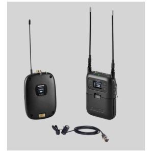 Shure SLXD15/85-H56 Système comprenant 1 récepteur portable SLXD5 et 1 émetteur SLXD1 avec micro-cravate WL185 (518-562 MHz)