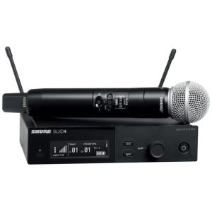 Shure SLXD24E/SM58-L56 Système comprenant 1 récepteur SLXD4 et 1 émetteur à main SLXD2/SM58 (650-694 MHz)