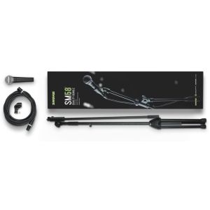Shure SM58-KM-SOM Pack comprenant 1 micro SM58LCE, 1 pied K&M et 1 câble XLR 6m