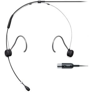 Shure TwinPlex TH53B/O-MTQG TH53 Microphone serre-tête miniature omnidirectionnel TwinPlex, ultra-léger, ajustable, câble de 1,6mm, connecteur MTQG/TA4F, coloris noir