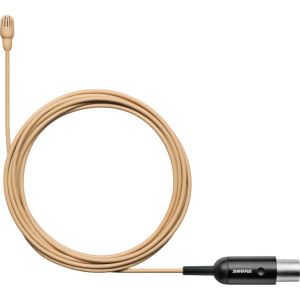 Shure TL46T/O-MTQG Microphone cravate TwinPlex omnidirectionnel, câble de 1,6mm, haute sensibilité, connecteur MTQG/TA4F, coloris chair