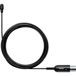Shure TL47B/O-MTQG Microphone cravate TwinPlex omnidirectionnel, câble de 1,6mm, sensibilité faible, connecteur MTQG/TA4F, coloris noir