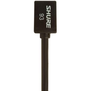 Shure WL93 Micro cravate miniature statique omnidirectionnel, connecteur TA4F, pré ampli XLR inclus