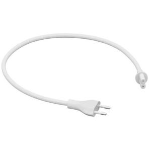 Sonos PCBMSEU1 Câble d'alimentation 2 broches 0.5m, fiche droite, blanc