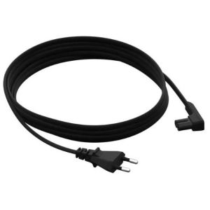 Sonos PCS1LEU1BLK Câble d'alimentation 2 broches 3.5m, fiche coudée, noir