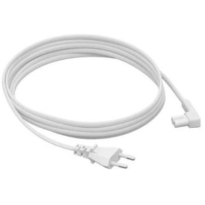 Sonos PCS1LEU1 Câble d'alimentation 2 broches 3.5m, fiche coudée, blanc