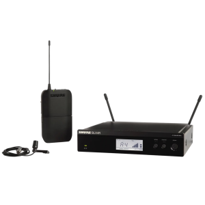Shure BLX14RE/CVL-H8E Système comprenant 1 récepteur rackable BLX4R et 1 émetteur BLX1 avec micro cravate CVL (518-542 MHz)