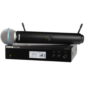 Shure BLX24RE/B58-M17 Système comprenant 1 récepteur rackable BLX4R et 1 émetteur à main BLX2/B58A (662-686 MHz)