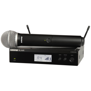 Shure BLX24RE/PG58-H8E Système comprenant 1 récepteur rackable BLX4R et 1 émetteur à main BLX2/PG58 (518-542 MHz)