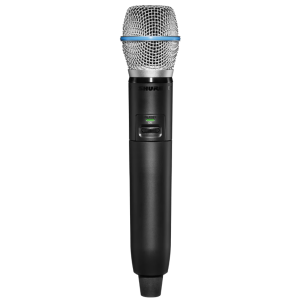 Shure GLXD2+/B87A=-Z4 Émetteur numérique à main, capsule BETA87A, série GLX-D+ (2,4GHz et 5,8 GHz)