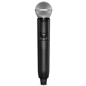 Shure GLXD2+/SM58=-Z4 Émetteur numérique à main, capsule SM58, série GLX-D+ (2,4GHz et 5,8 GHz)